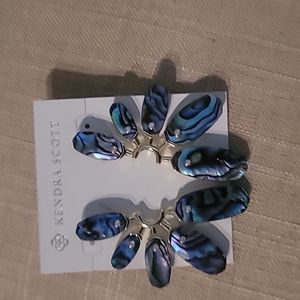 BEAUTIFUL KENDRA SCOTT ABALONE EARRINGS